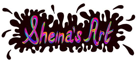 Sheina's Art with black background
